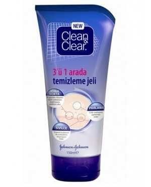 Clean&Clear 3'Ü 1 Arada Temizleme Jeli 150 ML