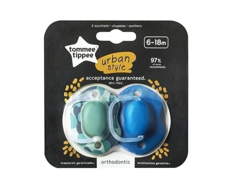 Tommee Tippee Urban Style 6-18 Ay Emzik - Mavi