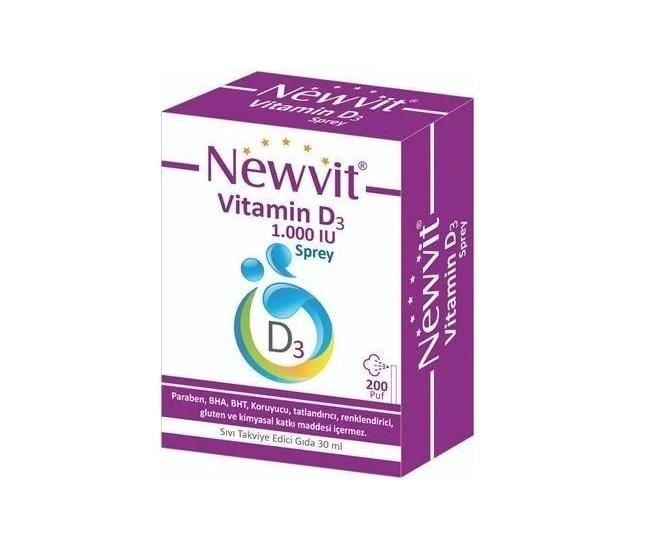 Newvit Vitamin D3 1000 IU Sprey 200 Puf