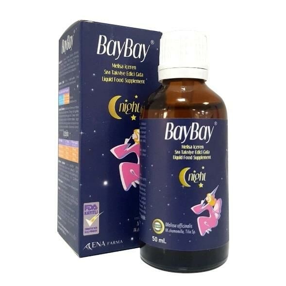 BAYBAY Damla Night Melisa İçeren Takviye Edici Gıda 50 ML