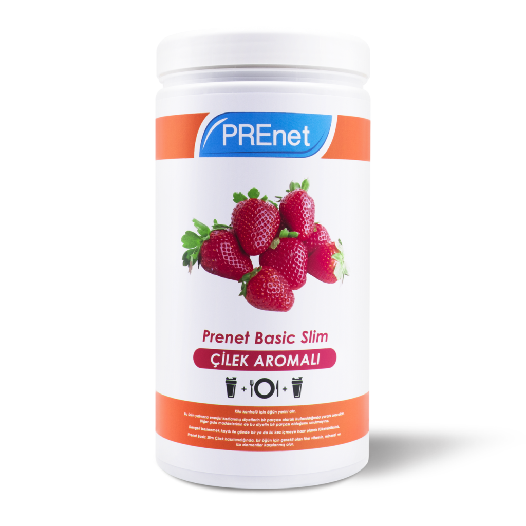 Prenet Basic Slim Çilek Aromalı Kilo Kontrol Amaçlı Gıda 581 Gr