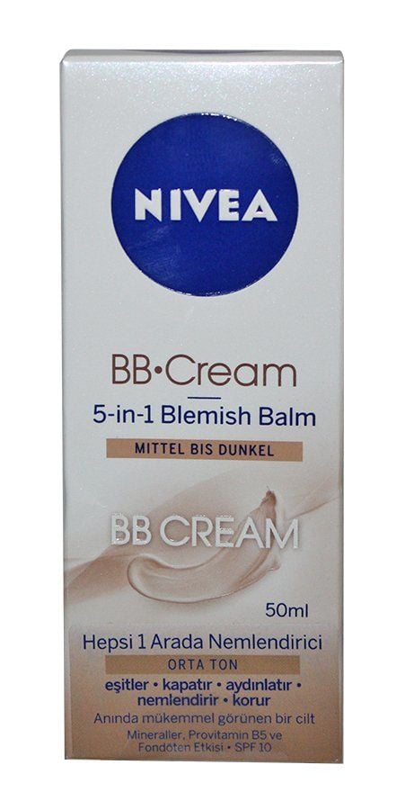 Nivea Bb Cream Orta Ton 50 ML  Hepsi 1 Arada Nemlendirici